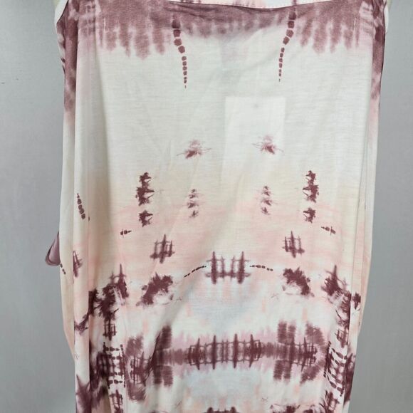 Bloomchic T-Shirt Women's 4X Tie Dye Asymmetrical Hem Cami Dusty Pink NWT - Picture 4 of 8